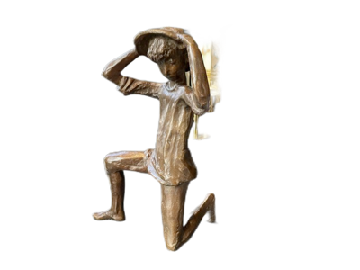 Kniender Knabe  Bronze von Karl Heinz Geodtke Ca. 40 cm hoch 2800,00